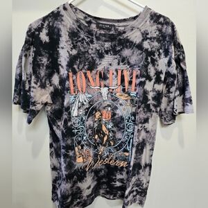 Zutter Black Tie-Dye Short Sleeve Tee